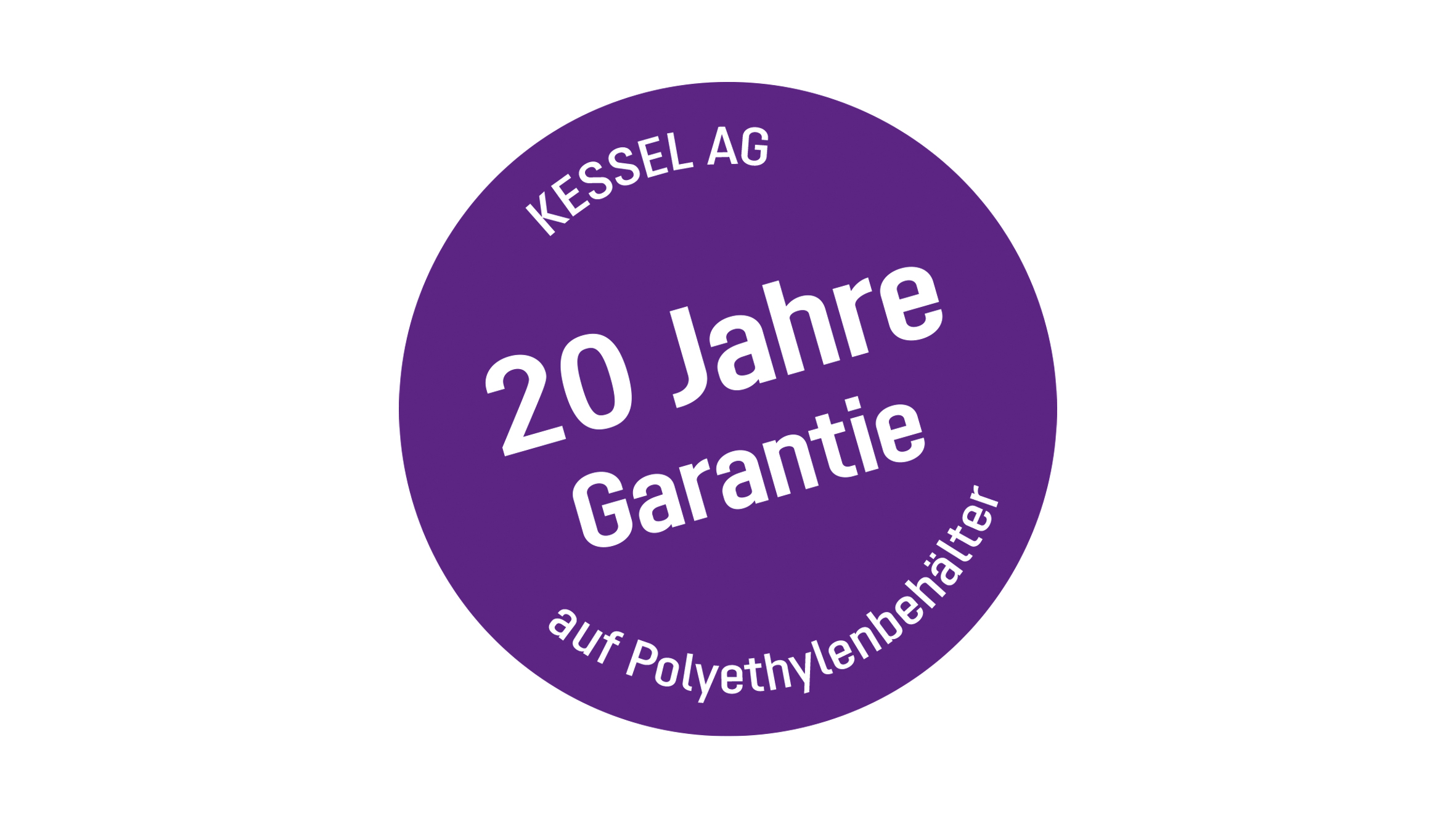 20 Jahre Garantie auf Polyethylenbehälter