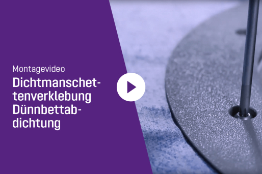 Video Dichtmanschettenverklebung Dünnbettabdichtung