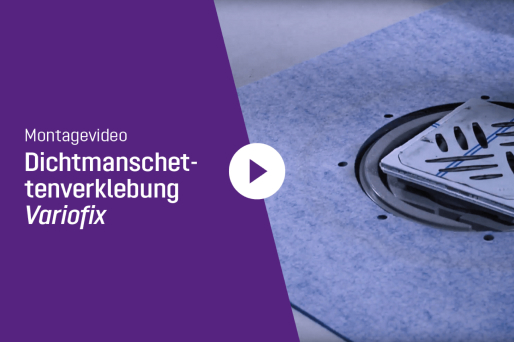 Video Dichtmanschettenverklebung Variofix