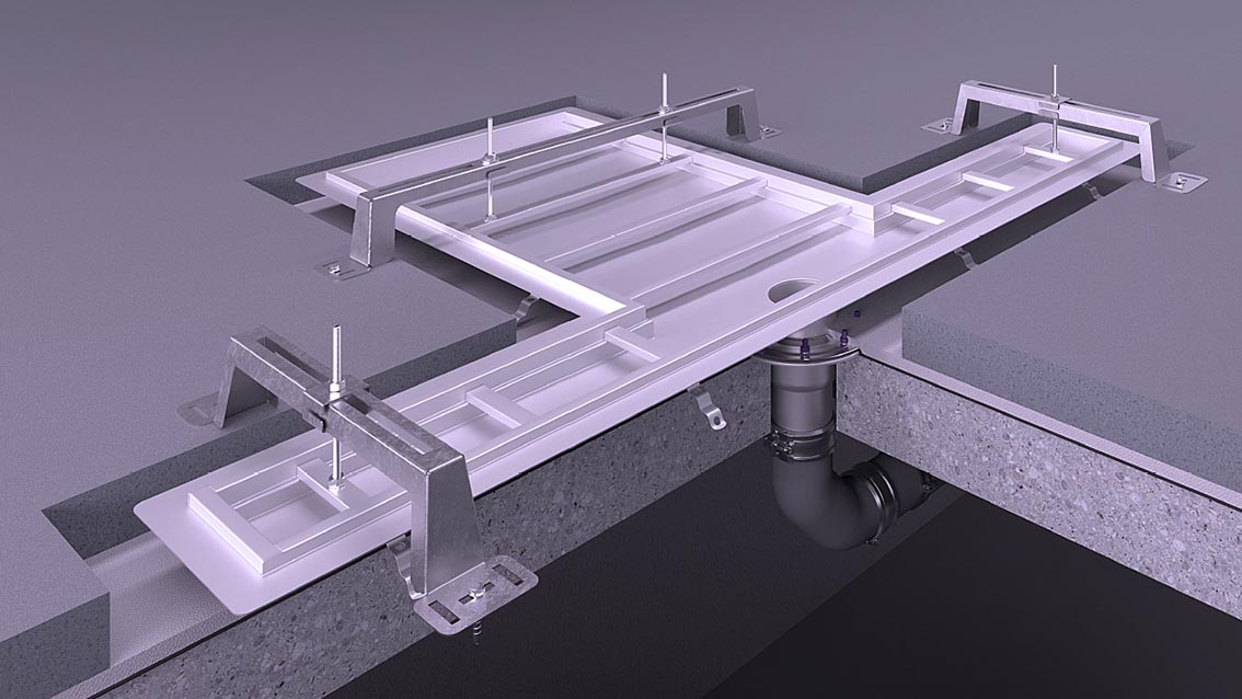 Montagebügel für Rinnen