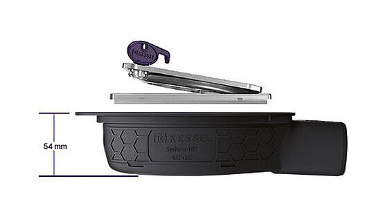 Niedrigste Einbauhöhe bei Der Ultraflache 54 Niedrigste Einbauhöhe bei Der Ultraflache 54