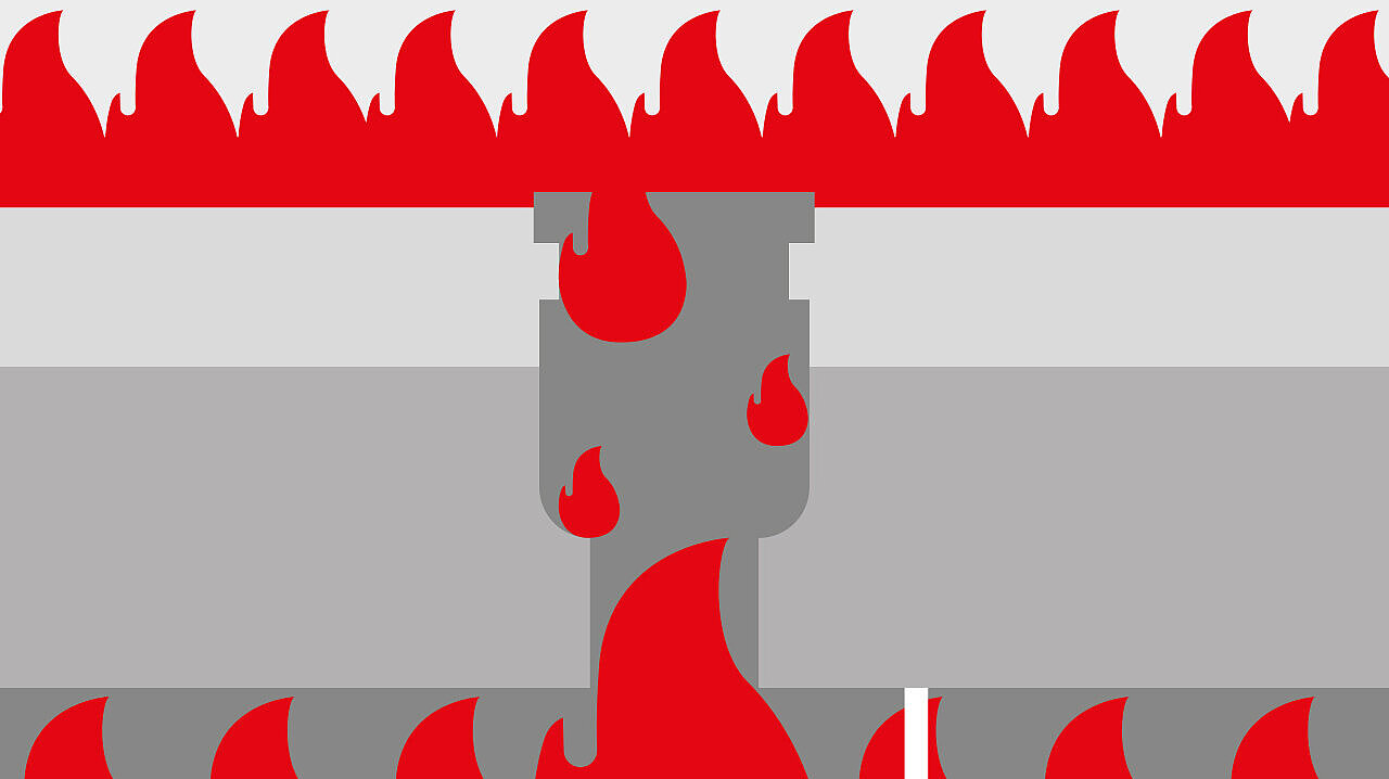 Brandausbreitung durch ungeschütze Abläufe möglich Brandausbreitung durch ungeschütze Abläufe möglich