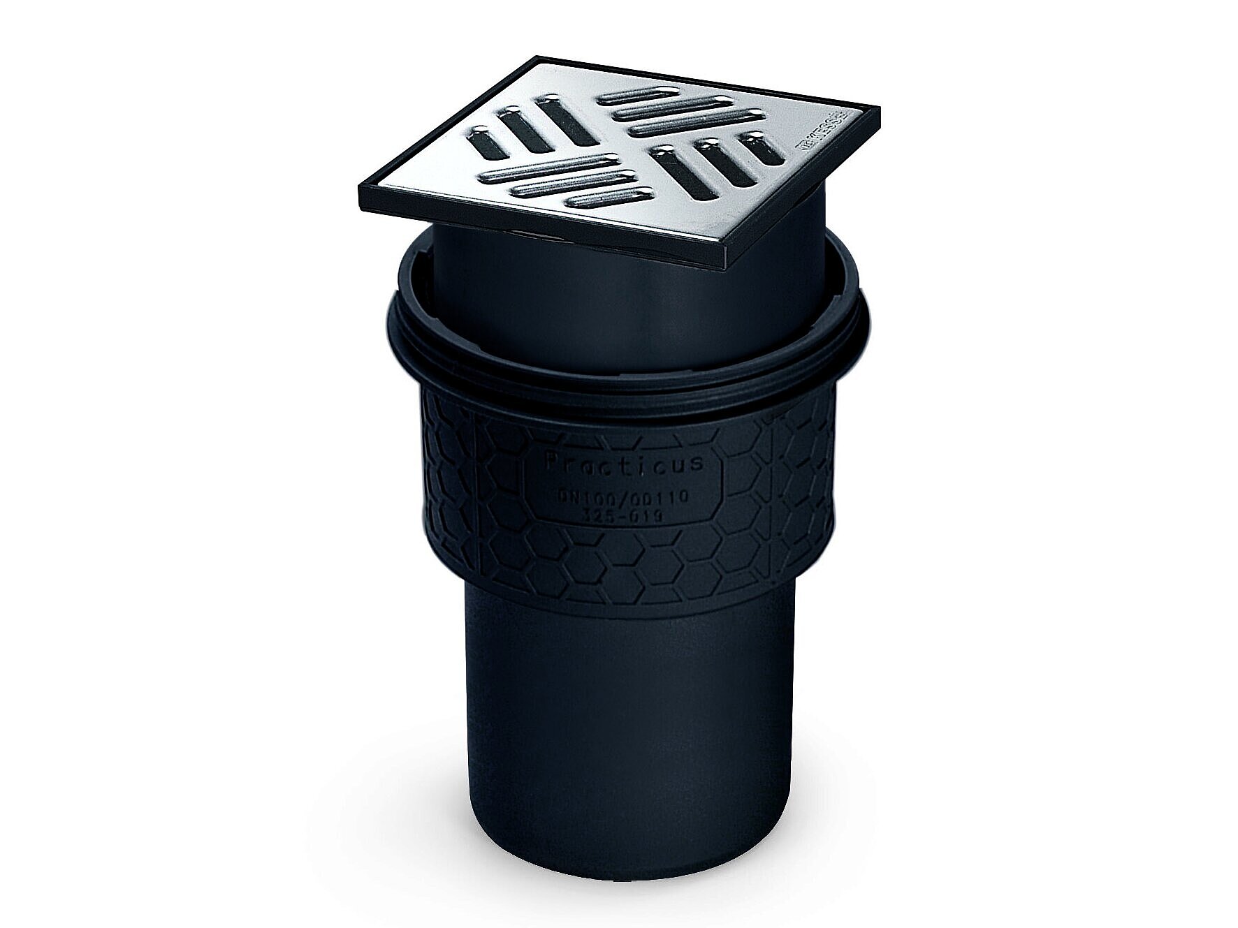 Kellerablauf Practicus, Auslauf senkrecht, ohne Rückstauverschluss Kellerablauf Practicus, Auslauf senkrecht, ohne Rückstauverschluss