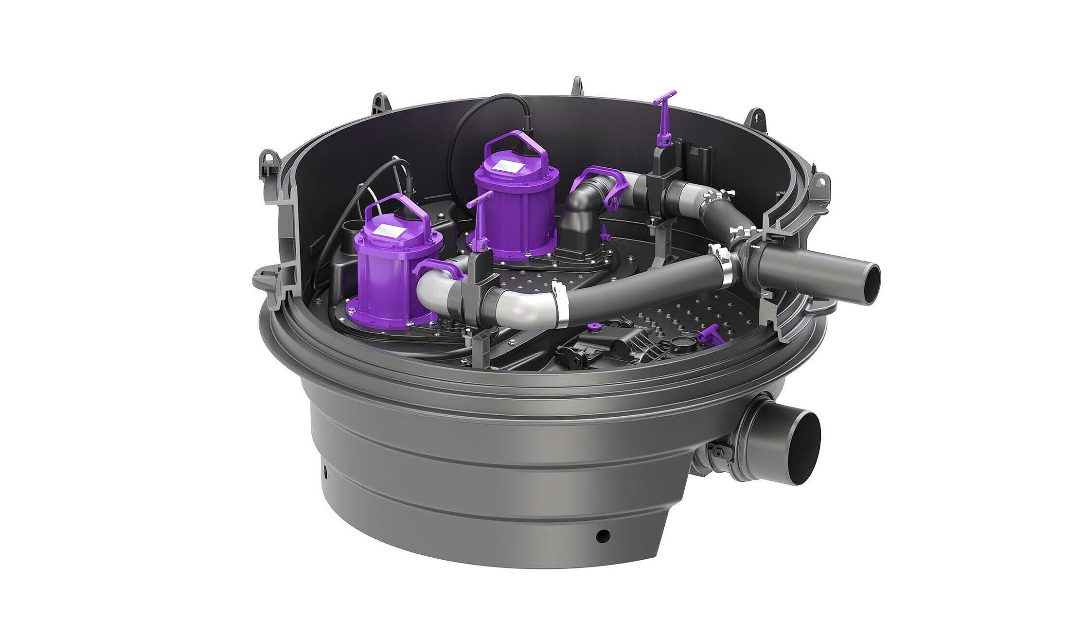 Hybrid-Hebeanlage Ecolift XL, Trockenaufstellung Hybrid-Hebeanlage Ecolift XL, Trockenaufstellung